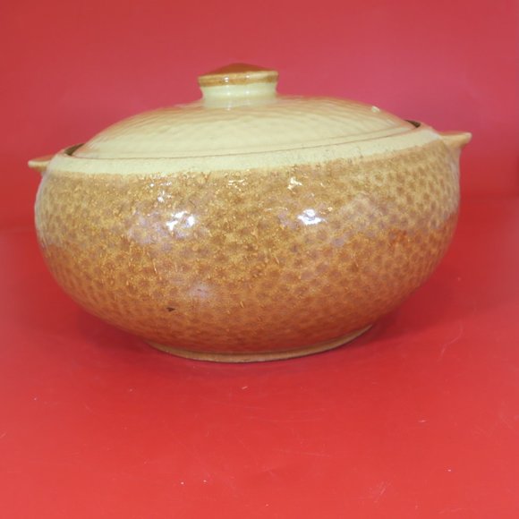 KLA Ham'rd Vintage Oven Ware Lidded Pottery Bowl 43-18 - Picture 12 of 16